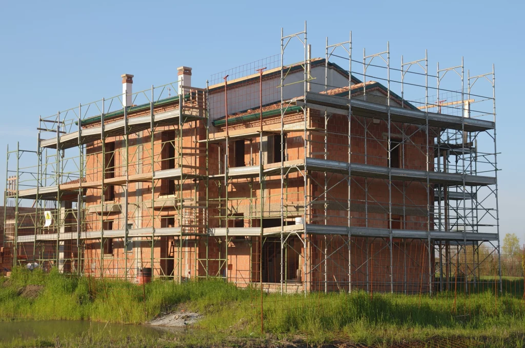 Rohbau eines Hauses