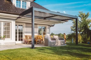 Terrassenüberdachung aus Aluminium