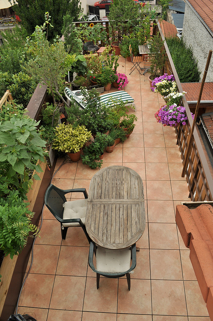 Granitplatten Garten
