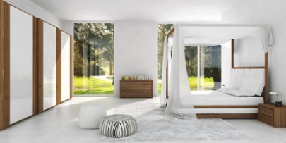 Himmelbett aus Holz