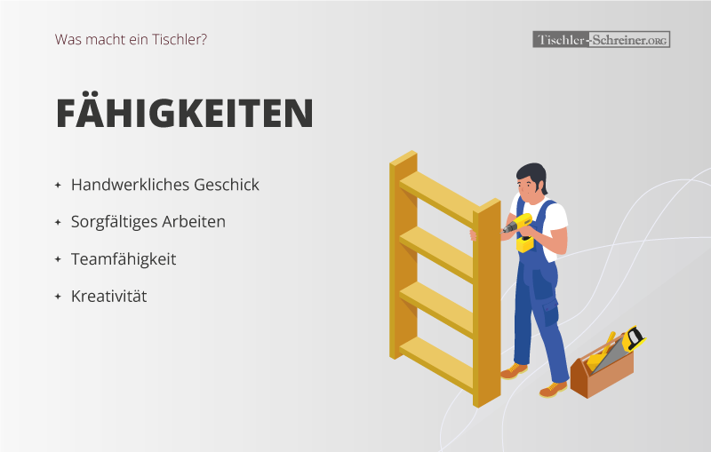 Fähigkeiten eines Tischlers in der Übersicht