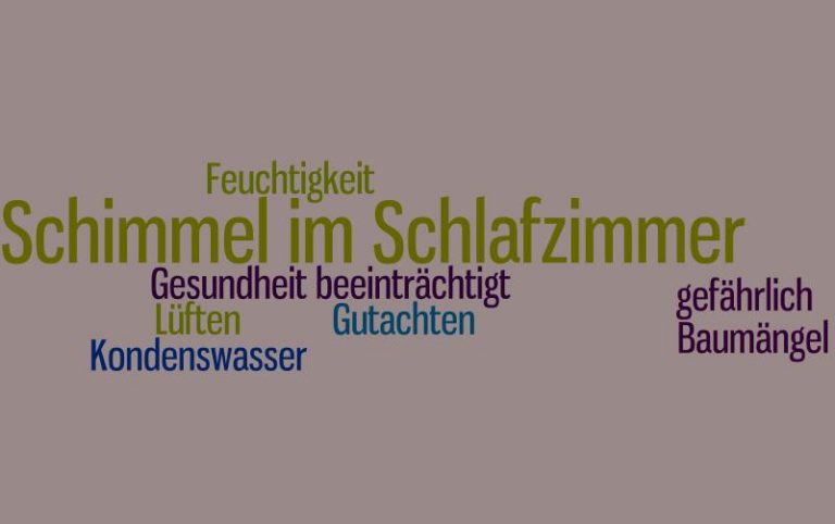 Schimmel im Schlafzimmer