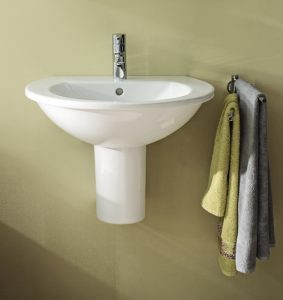 Waschbecken befestigen