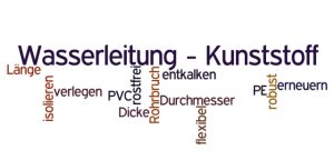 Wasserleitung Kunststoff