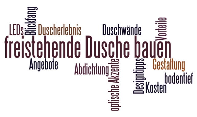 freistehende Dusche bauen
