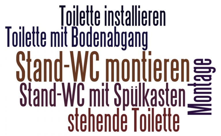 Stand WC montieren