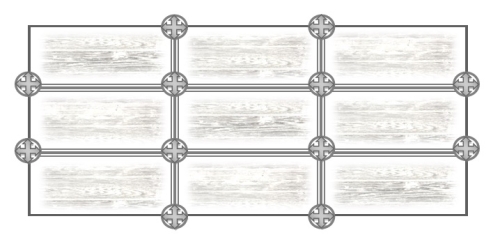 Stelzlager Holzterrasse