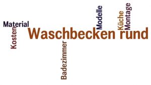 Waschbecken rund