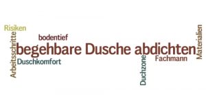 begehbare Dusche abdichten