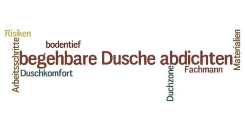 begehbare Dusche abdichten