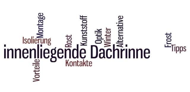 innenliegende Dachrinne