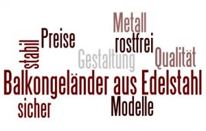 Balkongeländer Edelstahl