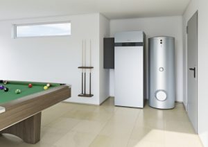 Wärmepumpenheizung von Viessmann in einem Kellerraum
