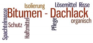 Bitumen-Dachlack