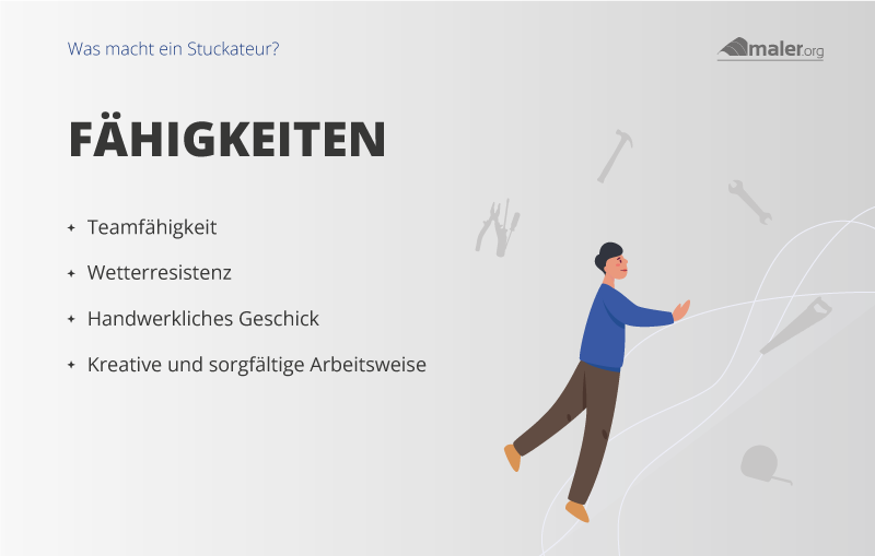 Fähigkeiten eines Stuckateurs in der Übersicht