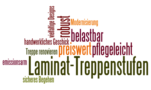 Laminat-Treppenstufen