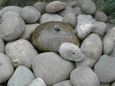 Ein Eigener Steinbrunnen Im Garten