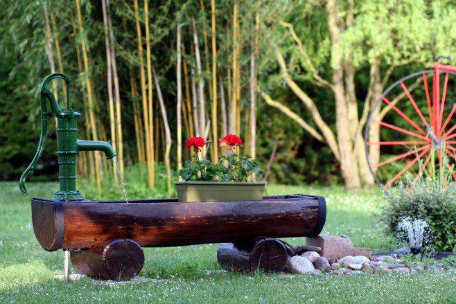 Brunnen graben im Garten