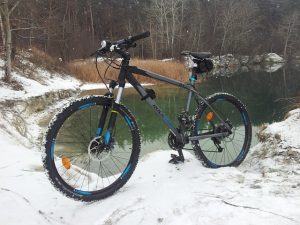 im Winter sicher Radfahren