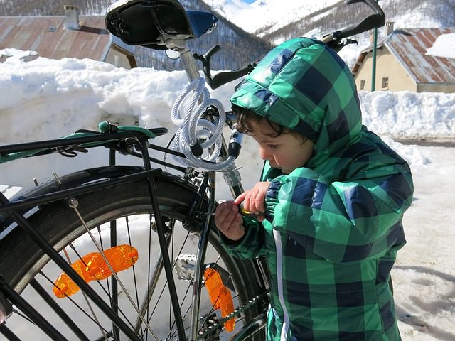 Wintercheck am Fahrrad