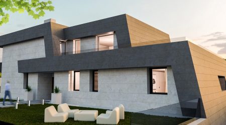 Haus mit Passivhausfenstern