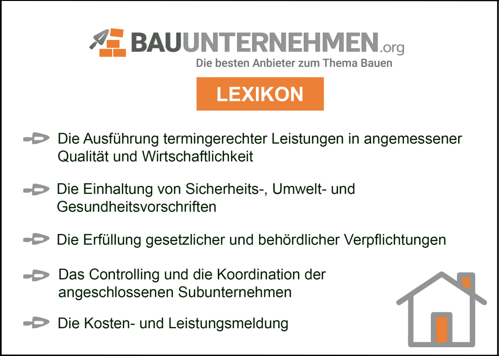 Leistungen des Auftragnehmers bei einer Bauüberwachung