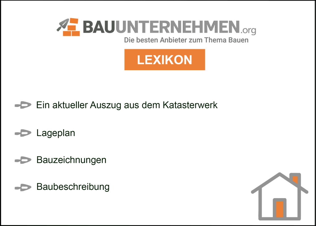 Benötigte Dokumente für Baugenehmigung