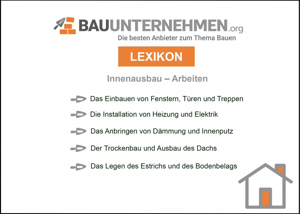 Diese Arbeiten zählen zum Innenausbau