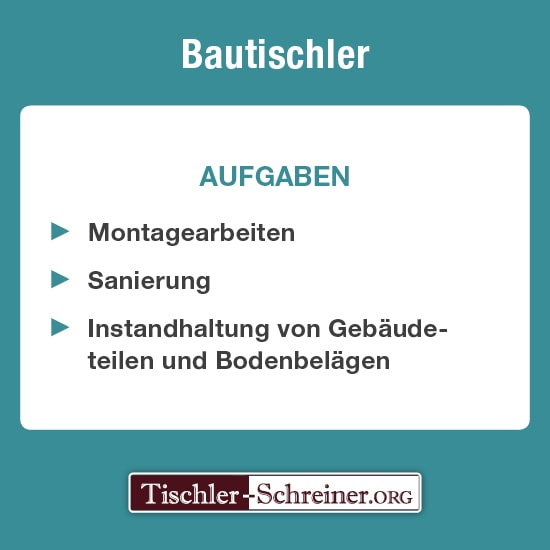 Aufgaben eines Bautischlers