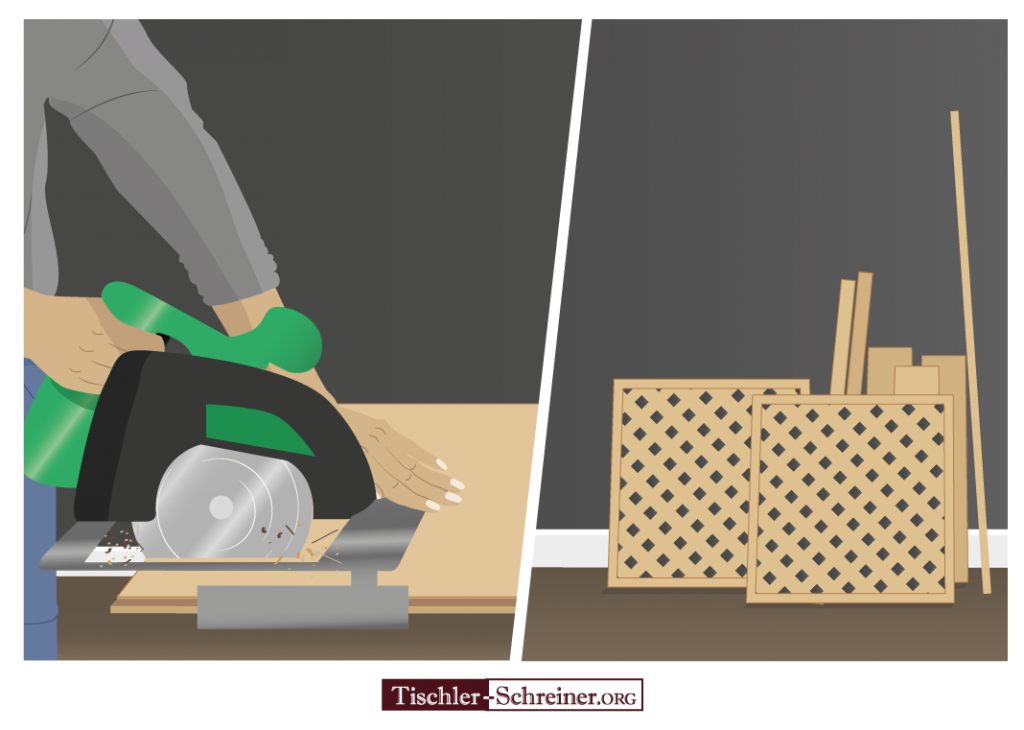 Schritt 3 um eine Heizungsverkleidung aus Holz selbst zu bauen