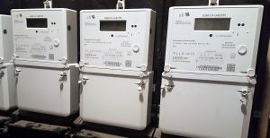 Smart Meter im Keller eines Wohnhauses