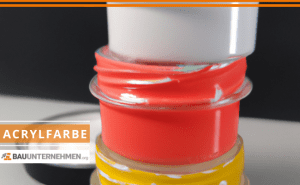 Darstellung von Acrylfarbe-Behältern