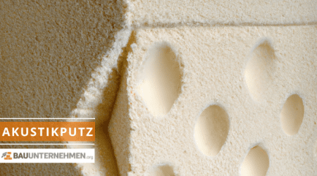 Beispielhafte Darstellung von Akustikputz