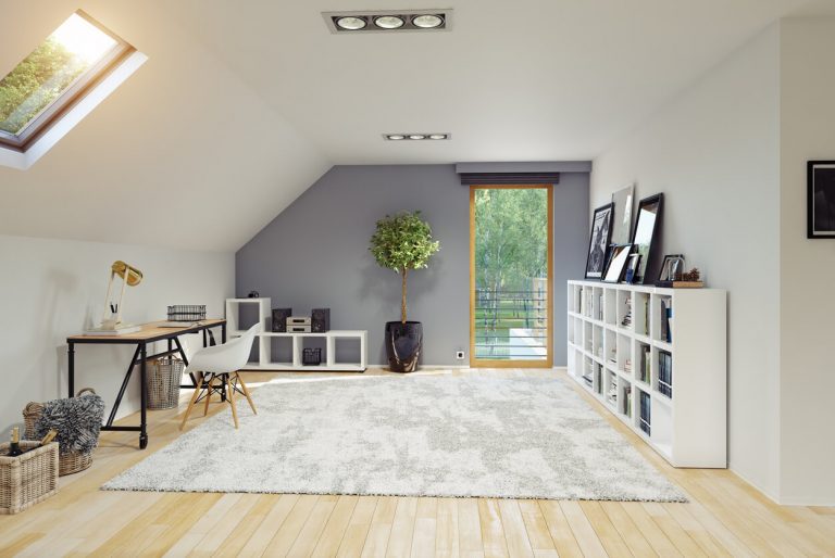 Modern eingerichtetes Arbeitszimmer