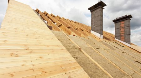 Aufdachdämmung aus Holz