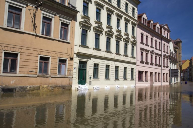 Hochwasser Überschwemmung in Meissen, Deutschland, Juni 2013