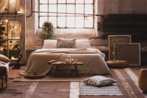 Schlafzimmer im Wabi-Sabi Stil