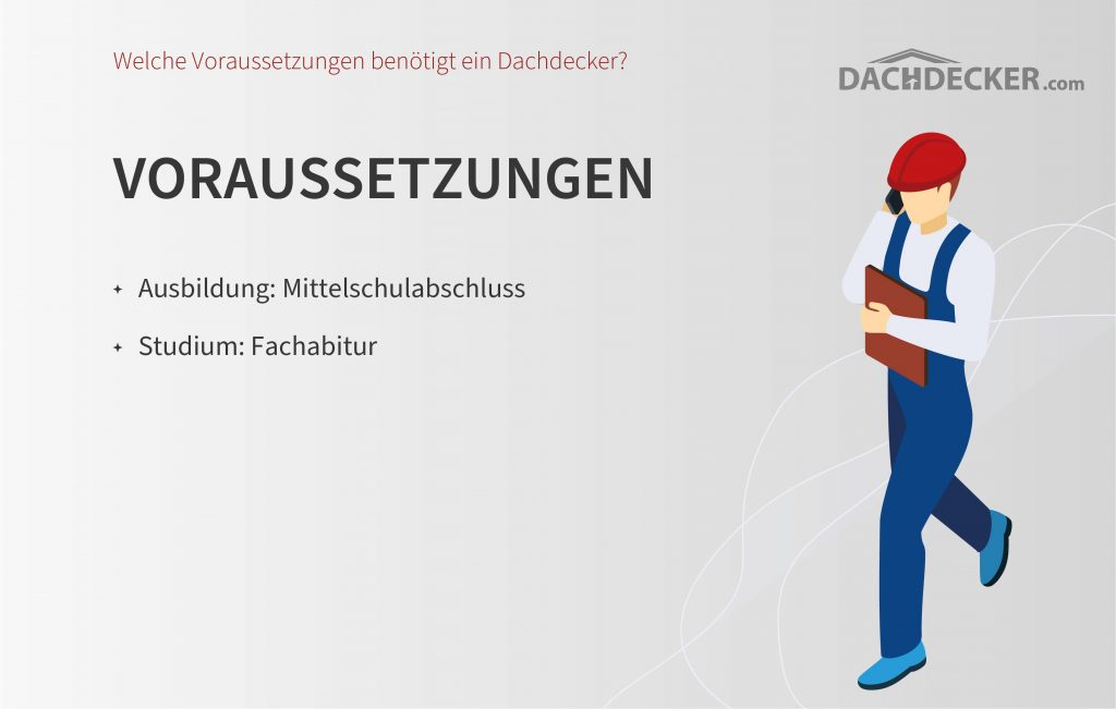 Voraussetzungen für den Beruf Dachdecker