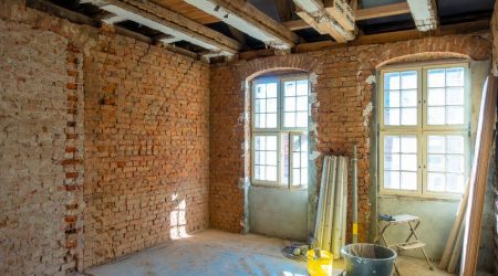 Altbau während einer Sanierung