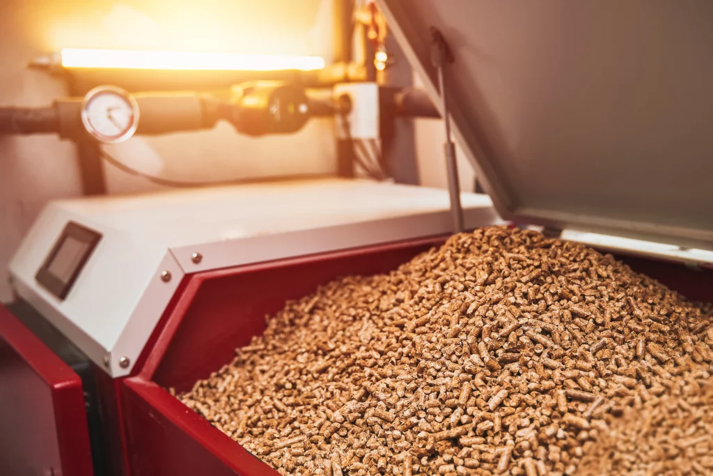 Pellets in einer Pelletheizung als Alternative zu Öl und Gas