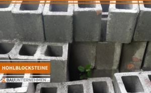 Darstellung von Hohlblocksteinen