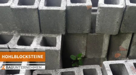 Darstellung von Hohlblocksteinen