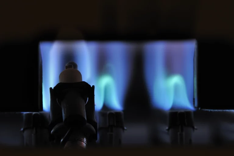 Blaue Gasflammen
