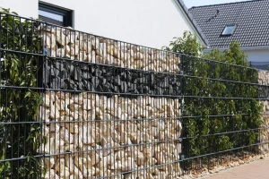 Gabionen Zuan als Sichtschutz eines Grundstücks