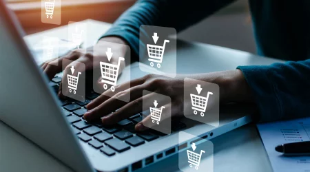 effizientes e-commerce laptop mit virtueller grafik