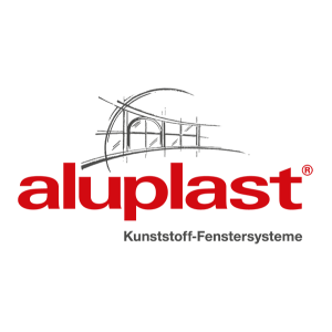 Logo des Fensterherstellers aluplast