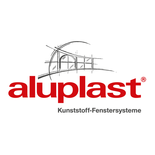 Logo des Fensterherstellers aluplast