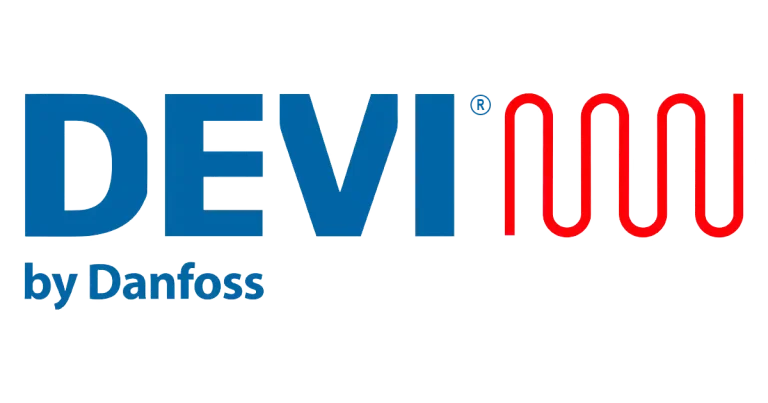 Logo des Fußbodenheizungsherstellers devi