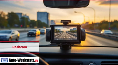 Dashcam vorne auf dem Armaturenbrett