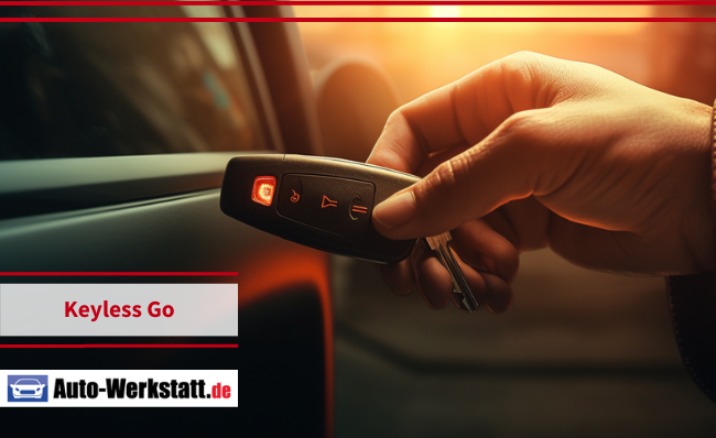 Auto wird mit Funk-Schlüssel geöffnet